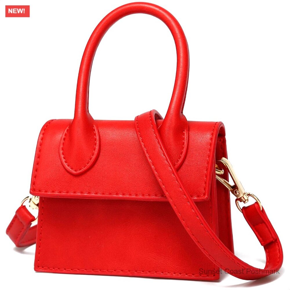 Mini Crossbody Bag Crocodile Pattern PU Leather Adjustable Strap Chic Handbag